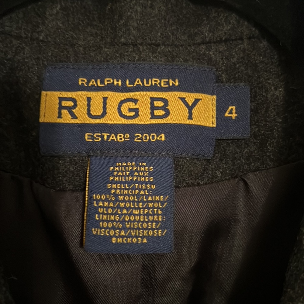 Rugby charcoal grey wool blazer - Picture 5 of 5